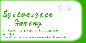 szilveszter haring business card
